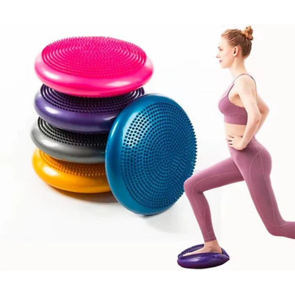 Denge Diski - Dikenli Masaj Yüzeyli - Pilates ve Koordinasyon Minderi ürün görseli 1