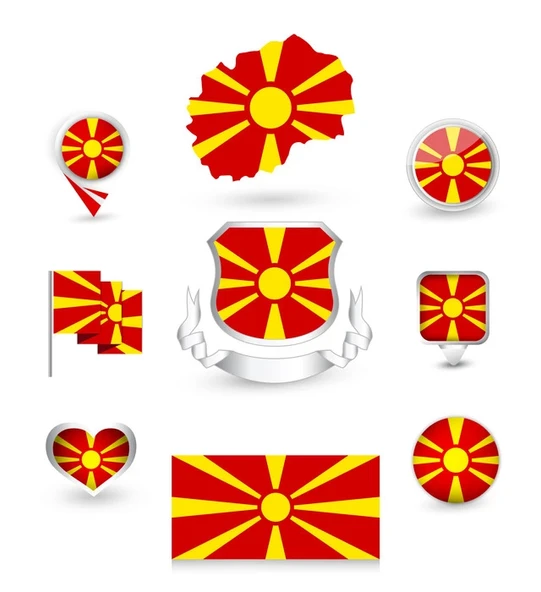 Kuzey Makedonya Sticker Set ürün görseli 1