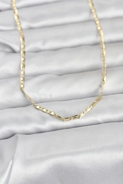 CM 14K Gold Renk Gemici Zincir Model 60 cm Kadın Kolye ürün görseli 1