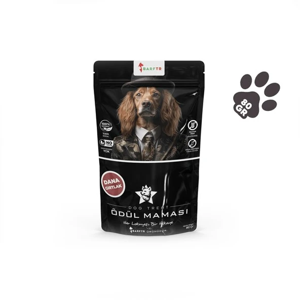 BarfTr Dana Gırtlak Atıştırmalık Köpekler İçin Ödül Maması 80 Gr x 3 Adet ürün görseli 1