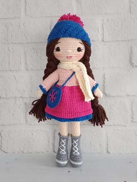 Winter Nilda Bebek Amigurumi Organik Oyuncak ürün görseli 1