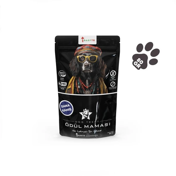 BarfTr Dana Kamış Çiğnemelik Köpekler İçin Ödül Maması 80 Gr x 3 Adet ürün görseli 1