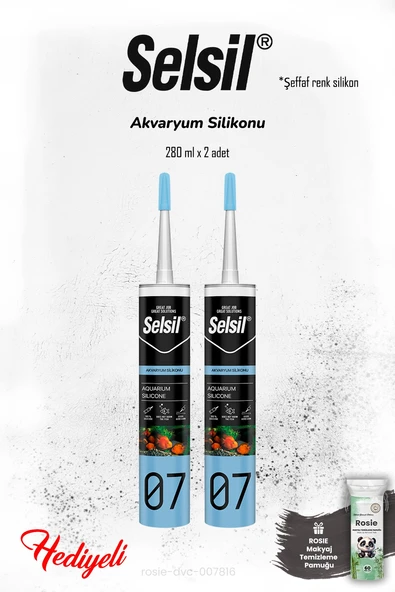 Selsil 280 ml Akvaryum Silikon, 2 adet  ve ROSIE ürün görseli 1