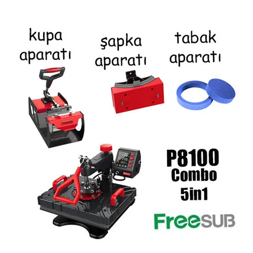 Combo 5in1 Transfer Baskı Presi 29X38 cm - Resim 4