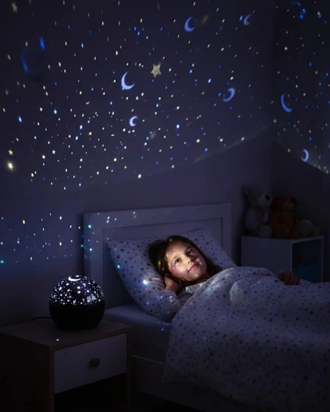Sesle Tepki Veren Yıldız Projektör Gece Işığı ürün görseli 1