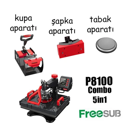 Combo 5in1 Transfer Baskı Presi 29X38 cm - Resim 2