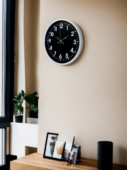 36 Cm Beyaz Dekoratif Duvar Saati - Resim 3