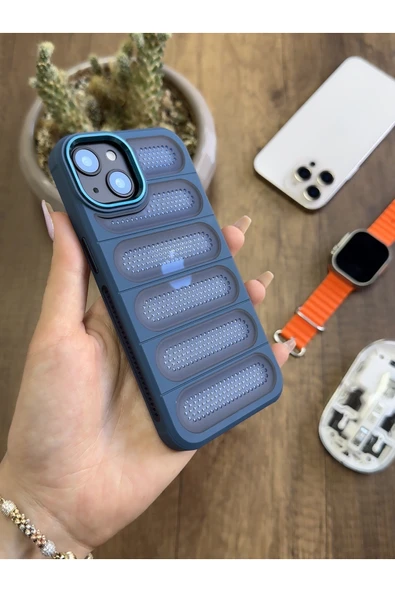 iPhone 13 Uyumlu darbelere hava filtreli yüksek kamera korumalı şık WEST Silikon Kılıfı ürün görseli 1