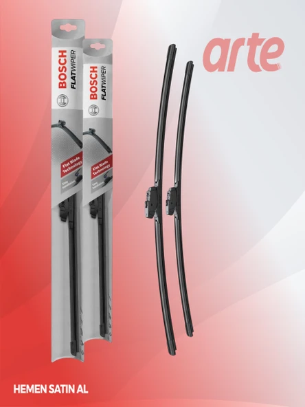 Peugeot 408 2023-2026 Uyumlu | Bosch Aeroeco / Flatwiper Serisi Ön Silecek Takımı | 2'li Set | ürün görseli 1