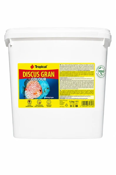 Tropical Discus Gran Colour 5,5 Kg / 10 L Kova Yem ürün görseli 1