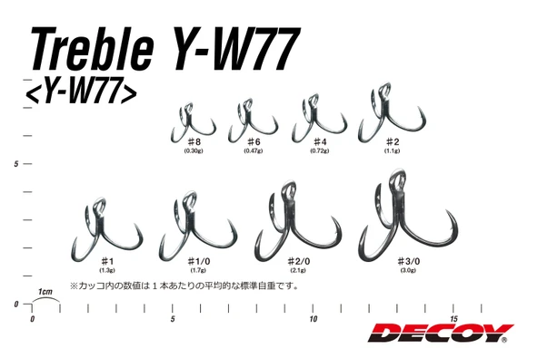 Treble Y-W77 Üçlü İğne 6 Adet - Resim 2