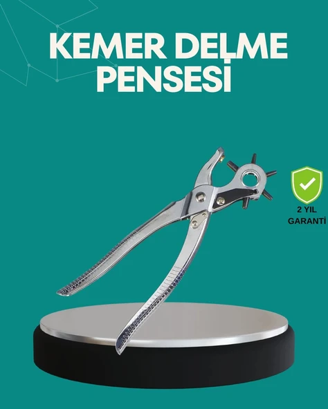 Deri Delme Pensesi 6 Uçlu Ayarlanabilir Kemer Delme Aleti Profesyonel Kullanım ürün görseli 1