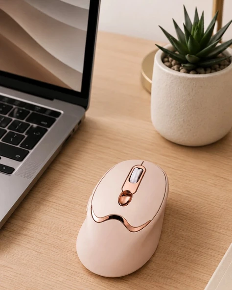 Ofis ve Laptop Kullanımına Uygun Şarjlı Wireless Mouse Sessiz Tuşlu ürün görseli 1