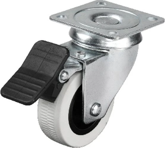 Hts 334 - 50x20 mm Çift Bilyalı Tablalı Frenli Teker 4 Adet TG-1395 341736 ürün görseli 1