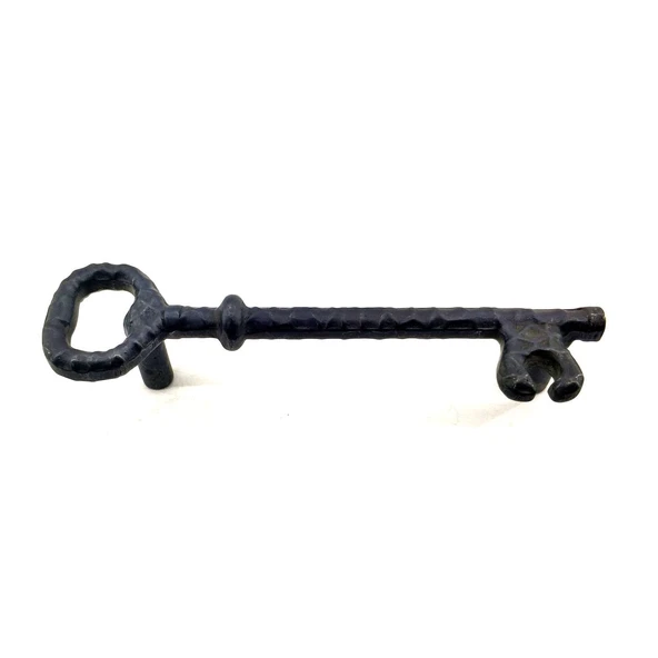 Antika Tarz Dekoratif Pirinç Anahtar Şeklinde Kapı Çekme Kolu, Mobilya, Sandık, Kutu Kulbu - 128mm, Oksit TG-1395 341690 ürün görseli 1