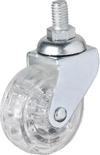 Hts 326 - 50x20 mm Şeffaf Makaralı Vidalı Teker 4 Adet TG-1395 341731 ürün görseli 1