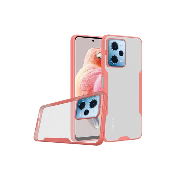 Xiaomi Redmi Note 12 5g Kılıf Platin Silikon - Pembe ürün görseli 1