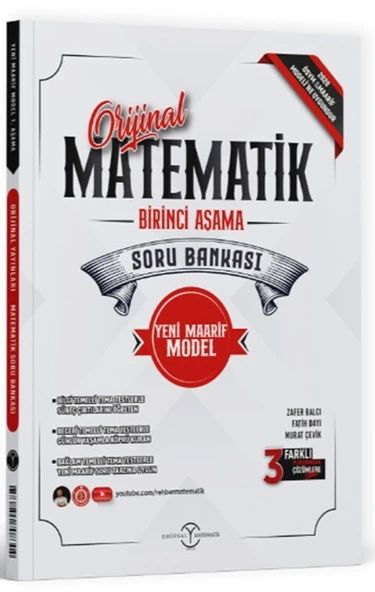 TYT Matematik 1. Aşama Maarif Modeli Soru Bankası Orijinal Yayınları ürün görseli 1