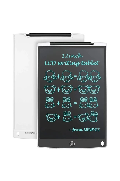 12 Inc Writing Lcd Grafik Dijital Kalemli Çizim Tableti Yazı Tahta Not Yazma Eğitim Tableti ürün görseli 1