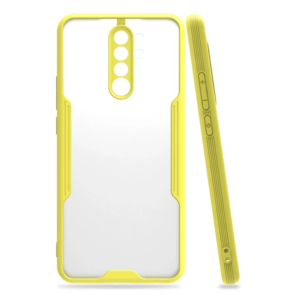 Xiaomi Redmi Note 8 Pro Kılıf Platin Silikon - Sarı ürün görseli 1
