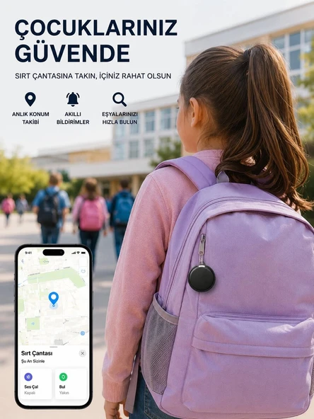 Apple ve Android Destekli AirTag Konum Takip ve Eşya Bulucu ürün görseli 1