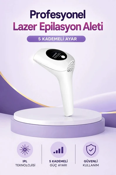 IPL Lazer Epilasyon Aleti 5 Kademeli Güç Ayarlı ürün görseli 1