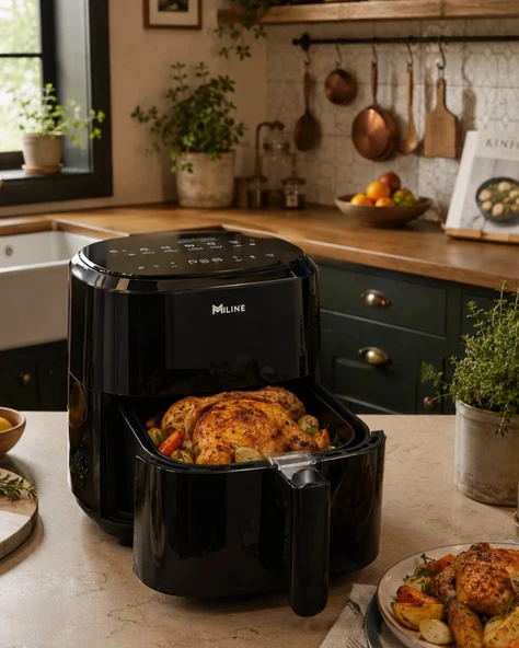 1360W Sıcak Hava Fritözü Dijital 4 Litre Air Fryer Dokunmatik Panel ürün görseli 1