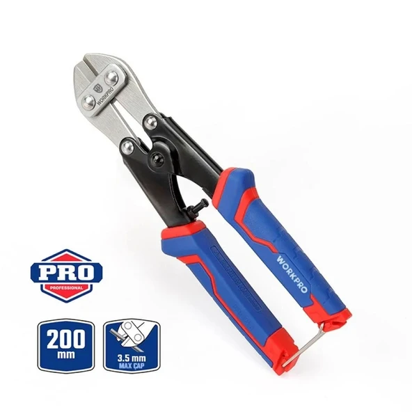 WORKPRO WP216001 200mm Profesyonel Tel Kesme Makası ürün görseli 1