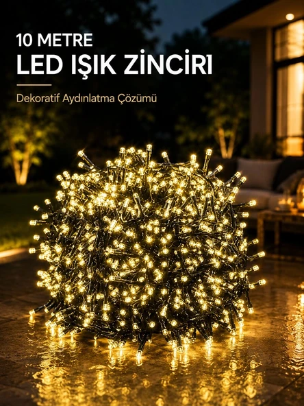 10 Metre Gün Işığı Led Işık Hafif ve Taşınabilir Özel Günler İçin ürün görseli 1