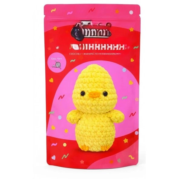 Yeni Başlayanlar İçin Civciv Amigurumi Örgü Kiti ürün görseli 1
