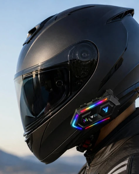 Motosiklet Kaskı İçin Bluetooth Intercom Kulaklık Uzun Pil Ömrü ürün görseli 1