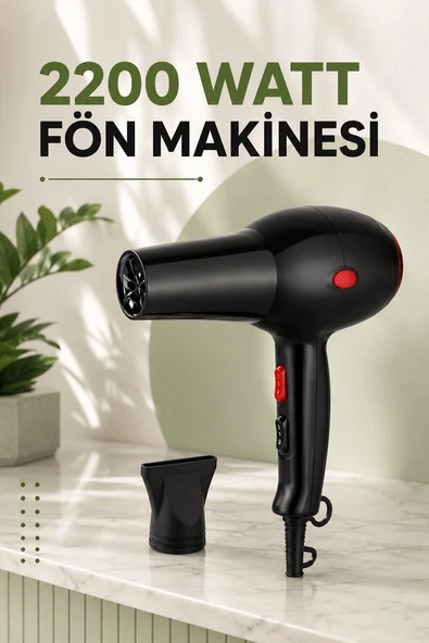 Soğuk ve Sıcak Üfleme Özellikli AC Motorlu Saç Kurutma Makinesi ürün görseli 1