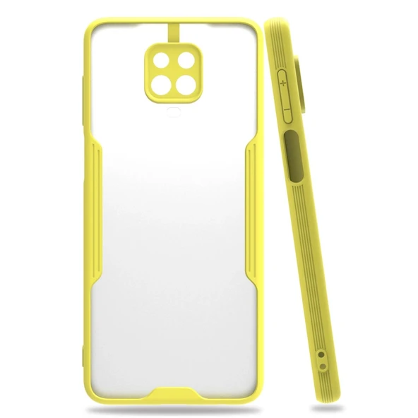 Xiaomi Redmi Note 9s Kılıf Platin Silikon - Sarı ürün görseli 1