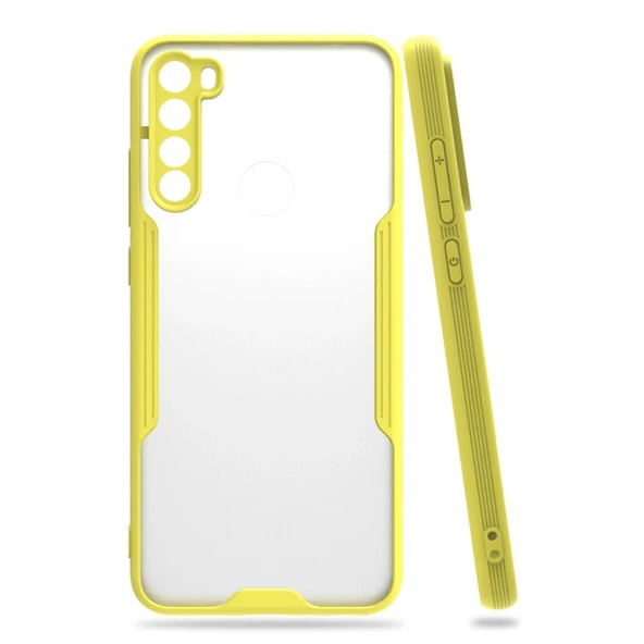 Xiaomi Redmi Note 8 Kılıf Platin Silikon - Sarı ürün görseli 1