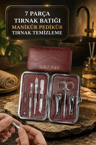 Tırnak Batığı Temizliği ve Günlük Bakım İçin 7 Parça Profesyonel Set ürün görseli 1