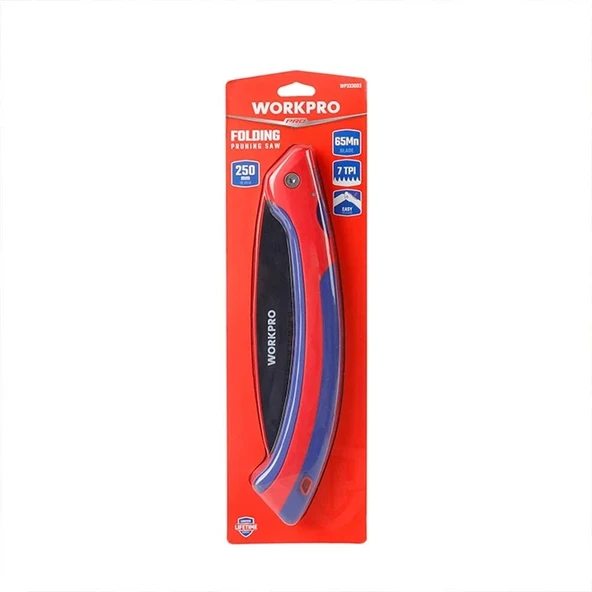 WORKPRO WP333003 250mm Katlanabilir Profesyonel Ağaç Budama Testeresi - Resim 7