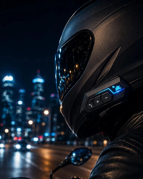 Evrensel Motosiklet Kask Bluetooth Kulaklık Uzun Pil Süreli Tasarım ürün görseli 1