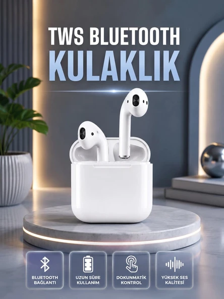 2.Nesil Kablosuz Bluetooth Kulaklık Uzun Pil Ömrü ürün görseli 1
