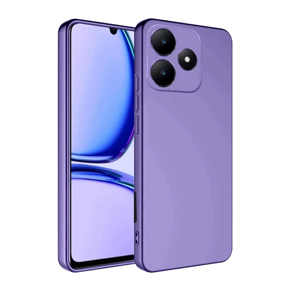 Realme C61 Kılıf First Silikon - Lila ürün görseli 1