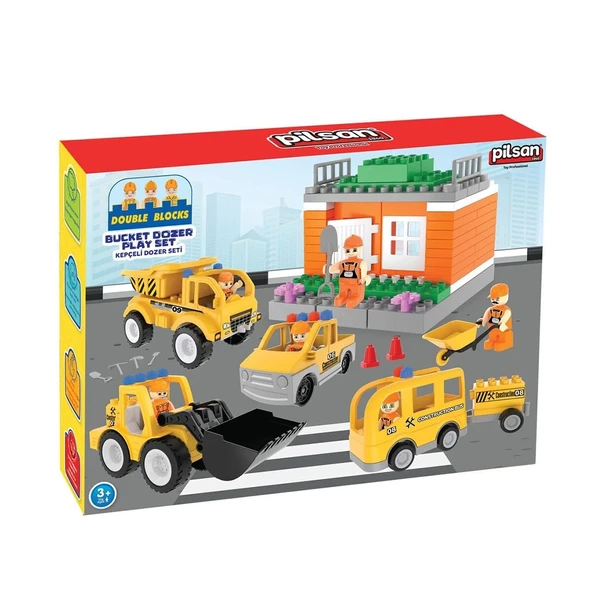 03 614 1010361401002 DOUBLE BLOCKS KEPÇELİ DOZER SETİ - Resim 3