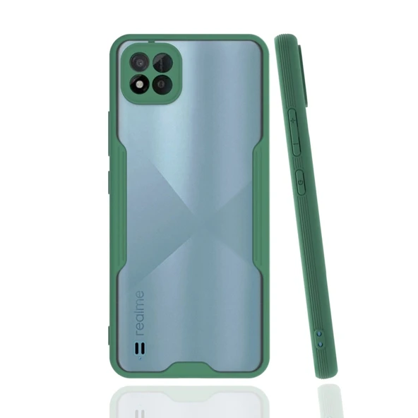 Realme C11 2021 Kılıf Platin Silikon - Yeşil ürün görseli 1