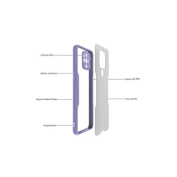Tecno Camon 16 Kılıf Platin Silikon - Pembe - Resim 2