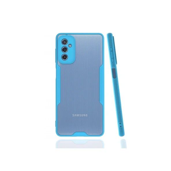 Samsung Galaxy M52 5g Kılıf Platin Silikon - Mavi ürün görseli 1