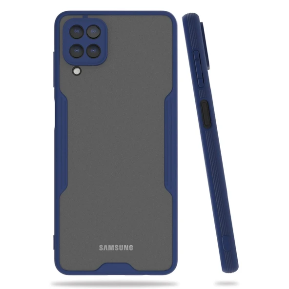 Samsung Galaxy A22 Kılıf Platin Silikon - Lacivert ürün görseli 1