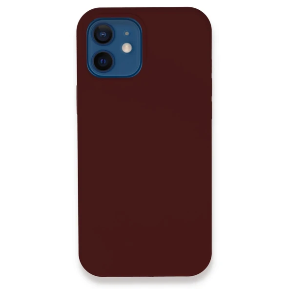 Apple İphone 12 Kılıf Lansman Legant Silikon - Bordo ürün görseli 1