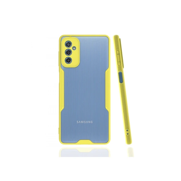 Samsung Galaxy M52 5g Kılıf Platin Silikon - Sarı ürün görseli 1
