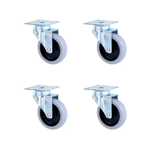 Tablalı Bilyalı Teker - 20x75 - Siyah/Gri HKS251 - 4 Adet TG-1395 346714 ürün görseli 1