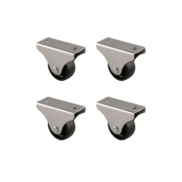 Furç Sabit Teker - 32MM - Siyah HKS228 - 4 Adet TG-1395 346701 ürün görseli 1