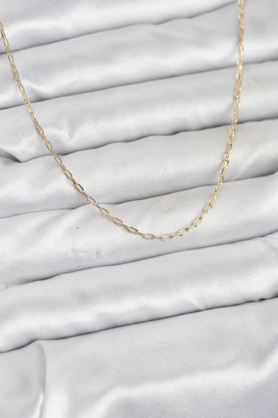 CM 14K Gold Renk Ataç Zincir Model 60 cm Kadın Kolye - TJ-BKO10934 TG-1395 347110 ürün görseli 1