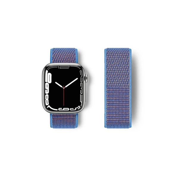 Apple Watch 42mm Hasırlı Cırtcırtlı Kordon - Mor ürün görseli 1